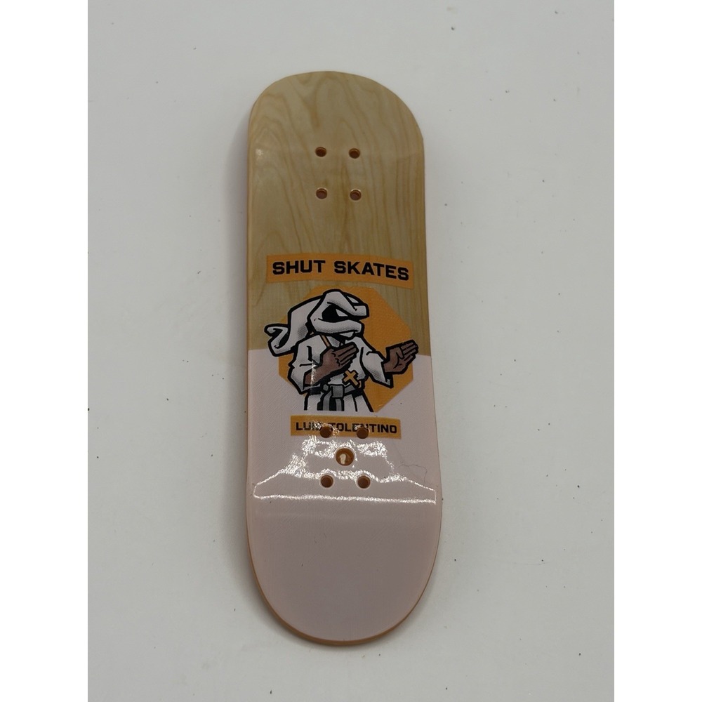 TECH DECK x SHUT SKATES Luis Tolentino Fingerboard Skate Deck Miniature